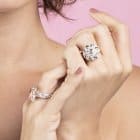 Alexandrite Flower Ring