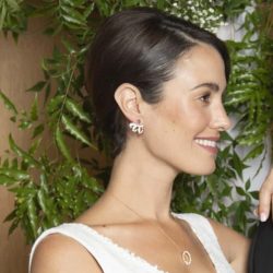 Rose Gold Diamond and Ruby Wing Earrings