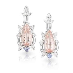 Morganite Tanzanite Earrings