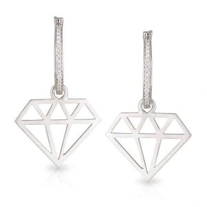 Diamond Cut Out Diamond Drops