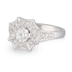 Spider Web Diamond Ring