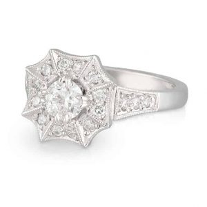 Spider Web Diamond Ring