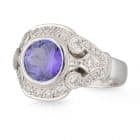 Round Tanzanite Ring