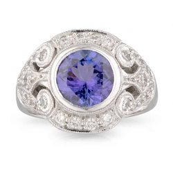 Round Tanzanite Ring