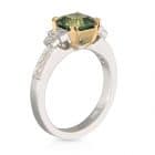 Parti Sapphire Asscher Ring