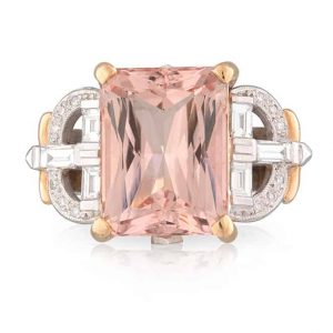 Morganite & Diamond Dress Ring