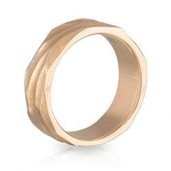 Gents Wedder Yellow Gold Cut Out Ring