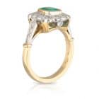 Emerald Cushion Ring