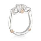 Cushion Tear Drop Shoulder Ring