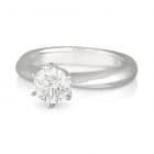 6 Claw Round Brilliant Solitaire Ring