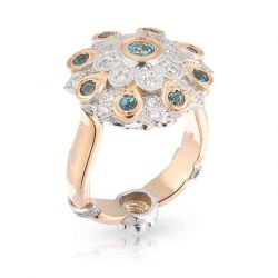 Alexandrite Flower Ring