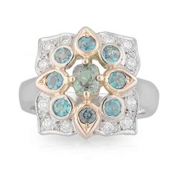 Alexandrite Clover Ring